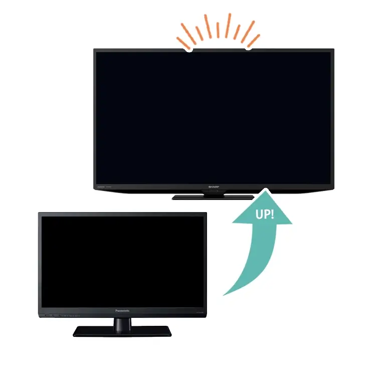 液晶テレビのグレードアップ【19インチ→32インチ】