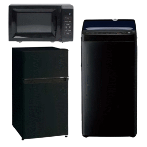 新品黒色家電3点セット